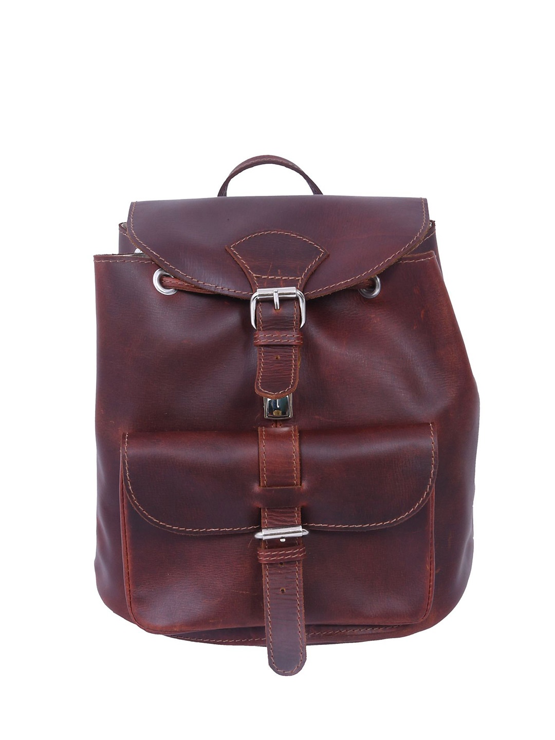 

Celtic Unisex Leather Backpack: A Timeless Fashion Statement., Brown