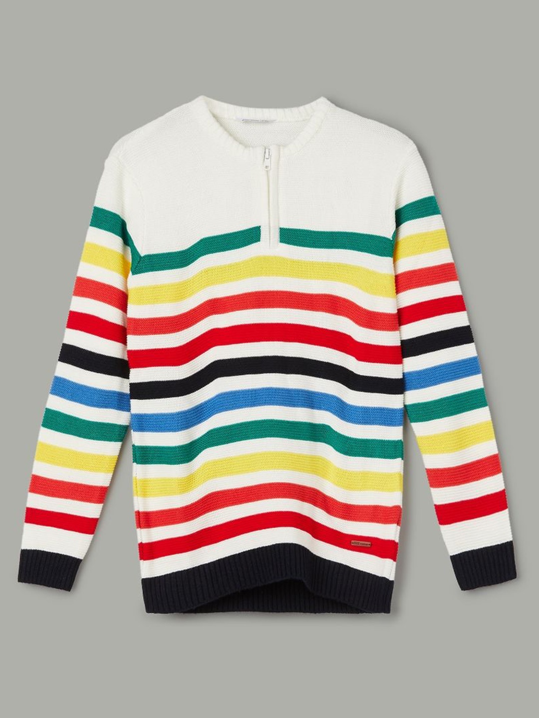 

Fame Forever by Lifestyle Boys Striped Pullover, White