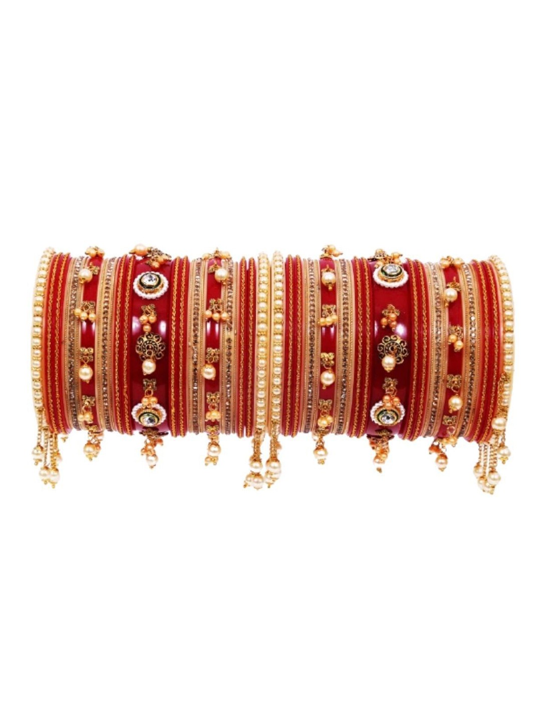

Align Set Of 2 Gold-Plated Beaded Bangles