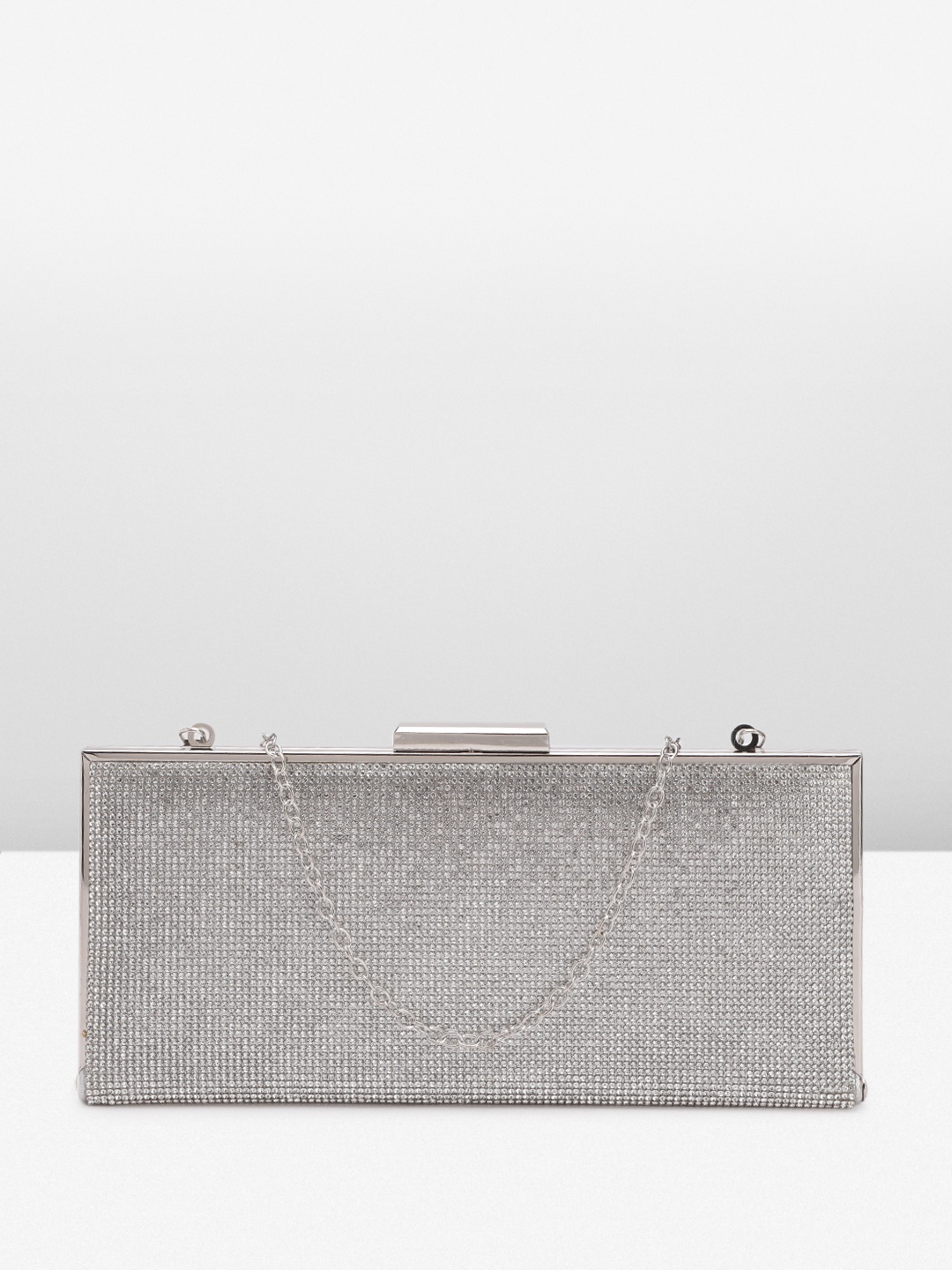 

Lino Perros Embellished Purse Clutch, Silver