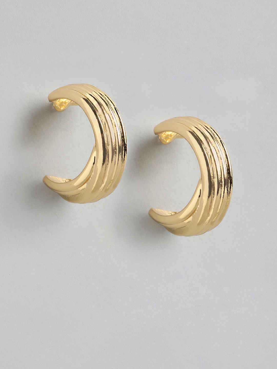 

Forever New Gold Plated Classic Half Hoop Earrings