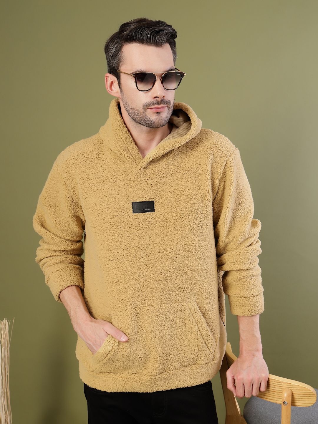 

Rigo Men Hooded Sweatshirt, Beige