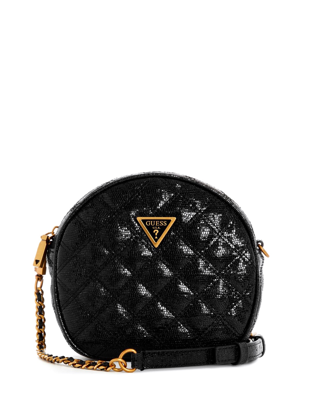 

GUESS Women Textured Structured Shoulder Bag, Black