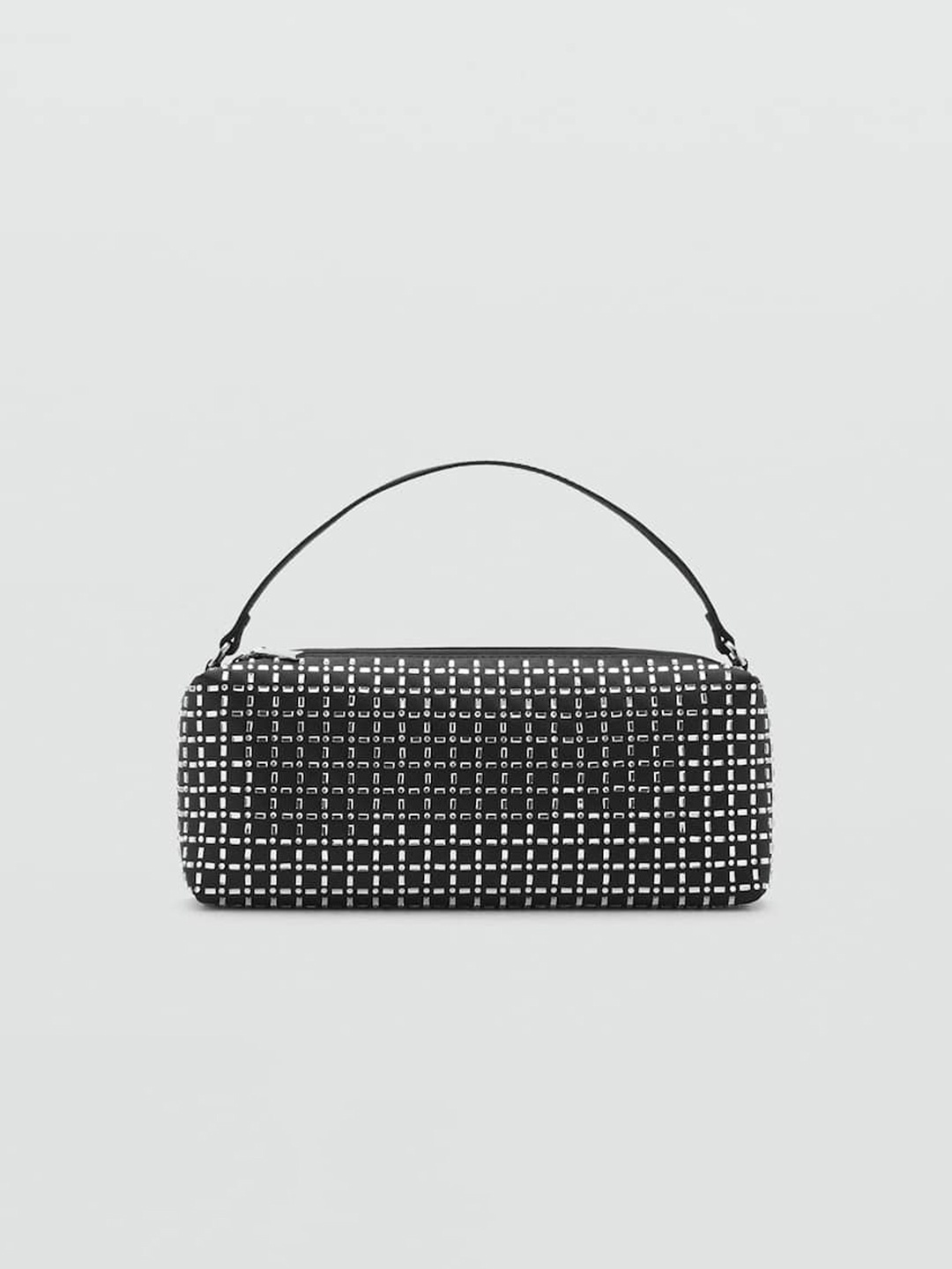 

MANGO Embellished Bowling Handheld Bag, Silver