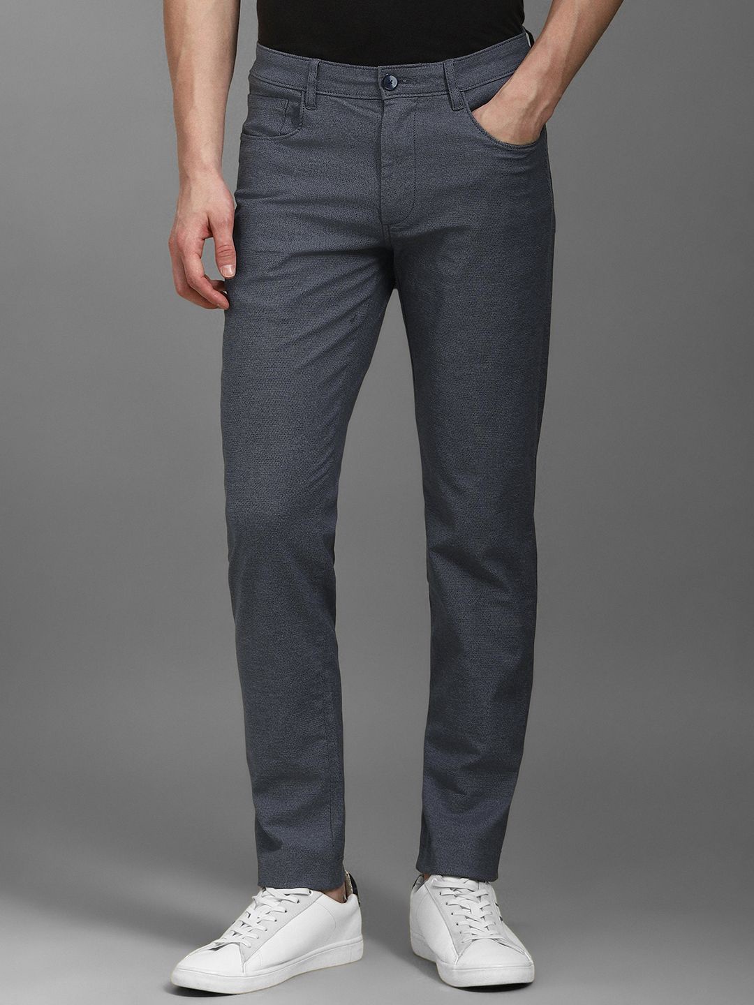 

Louis Philippe Sport Men Smart Trousers, Grey