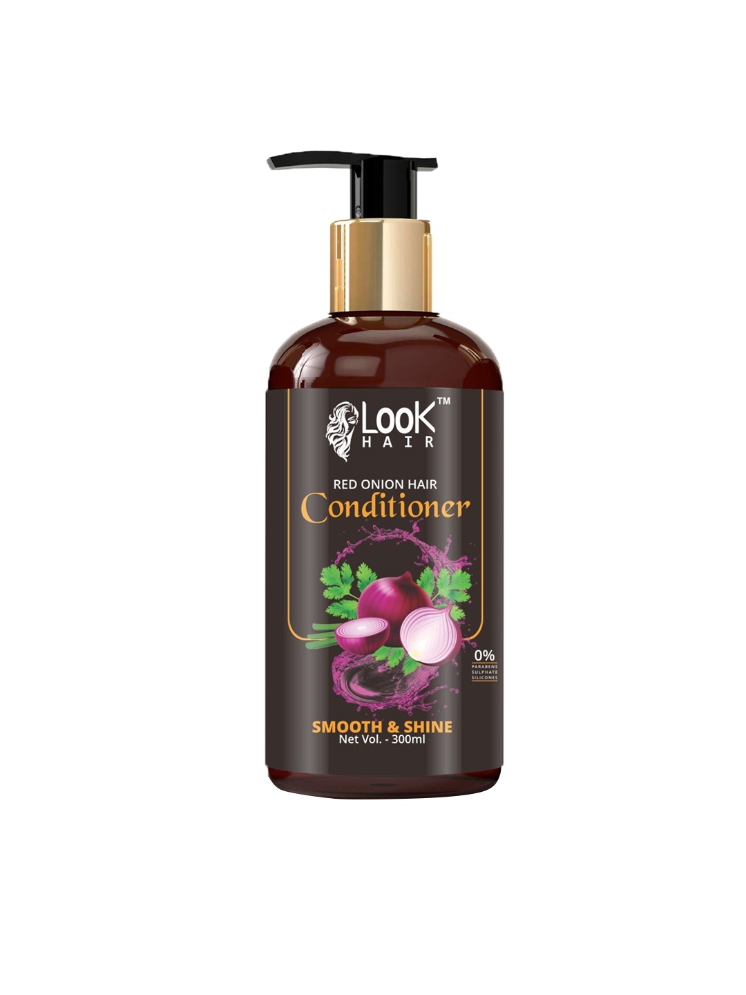 

LOOK HAIR Onion Conditioner For Hair Growth & Hair Fall Control - 300 ml, Red