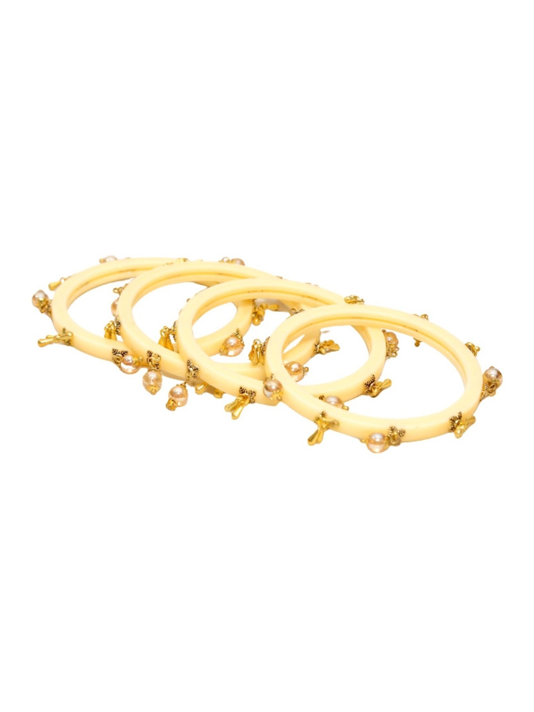 

Align Set Of 4 Gold-Plated Pearl-Beaded Bangles