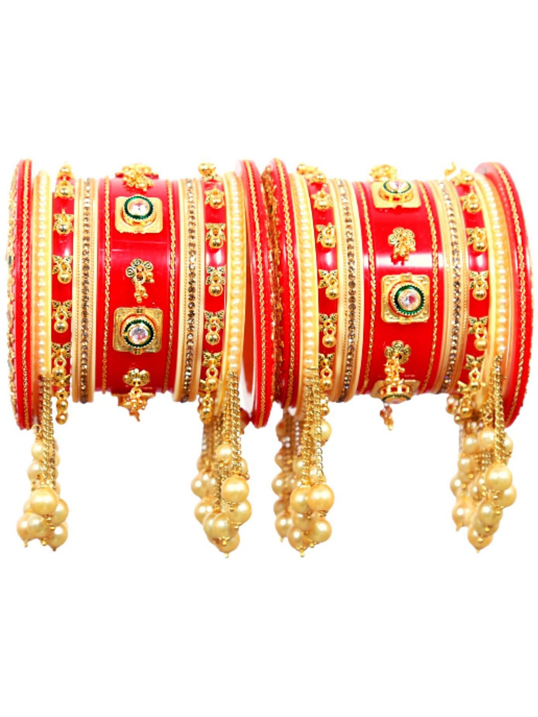 

Align Set Of 2 Gold-Plated Beaded Bangles