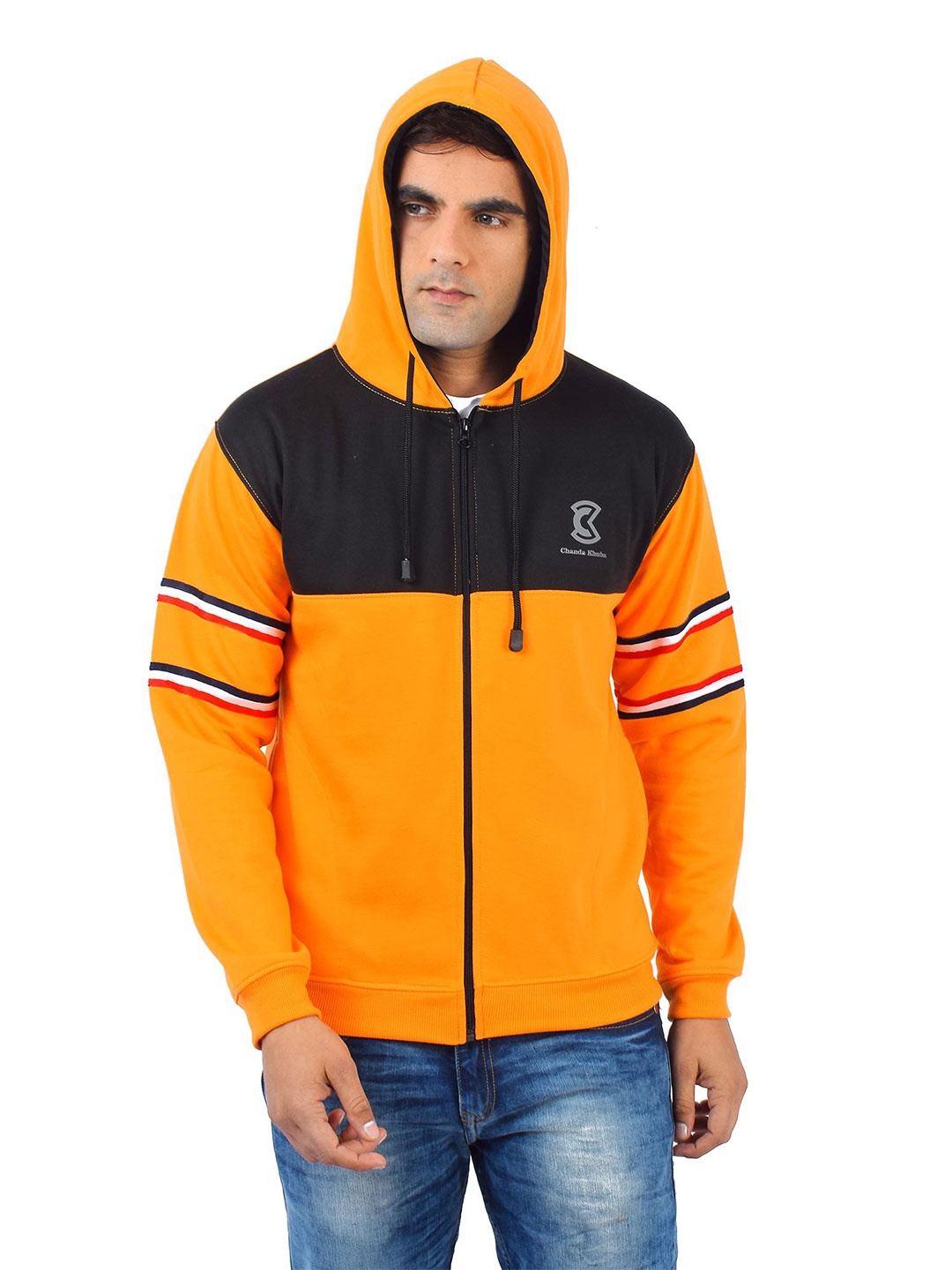 

Chanda Khuba Men Hooded Sweatshirt, Orange