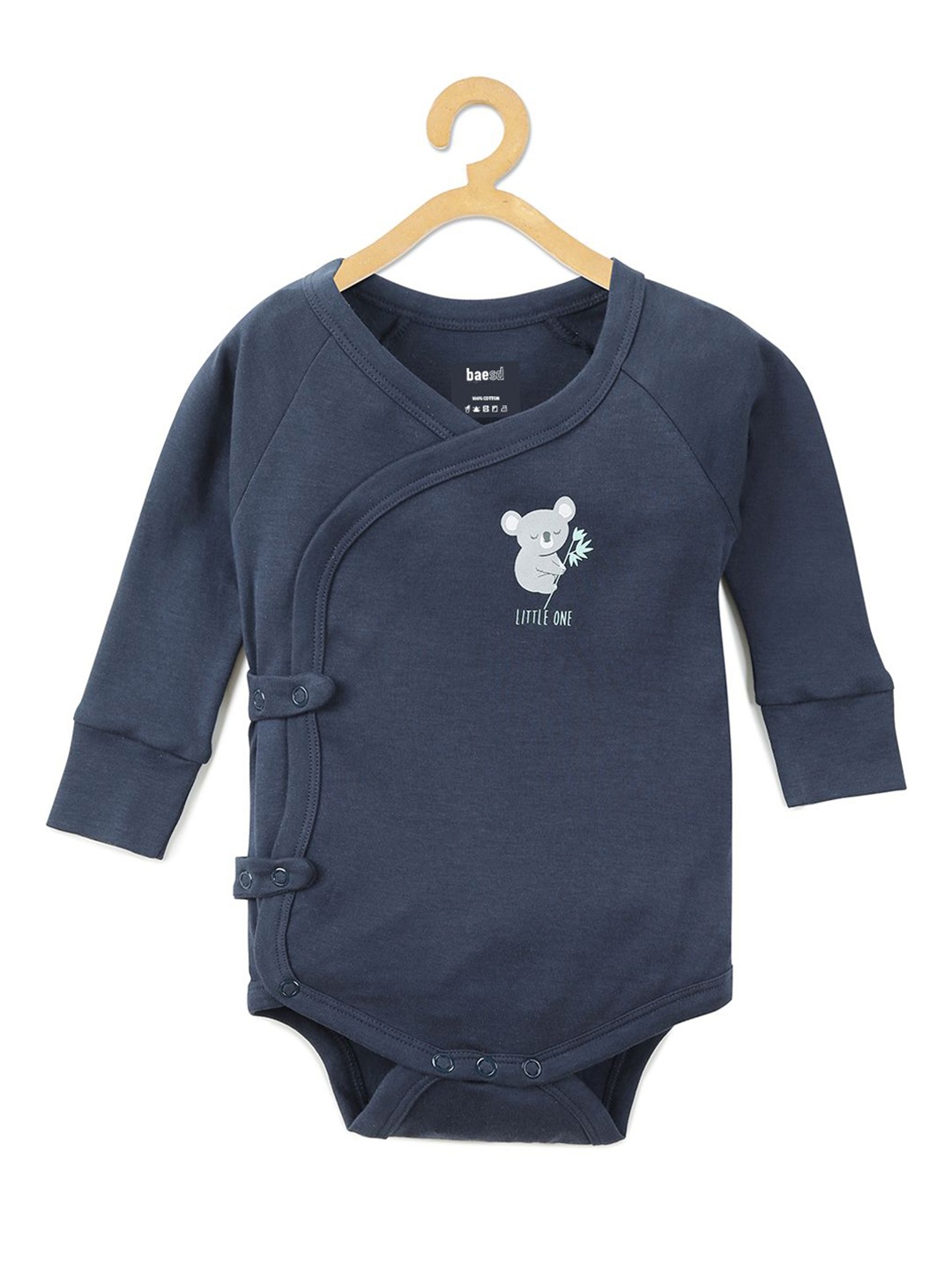 

BAESD Kids Cotton Expandable Bodysuit, Navy blue