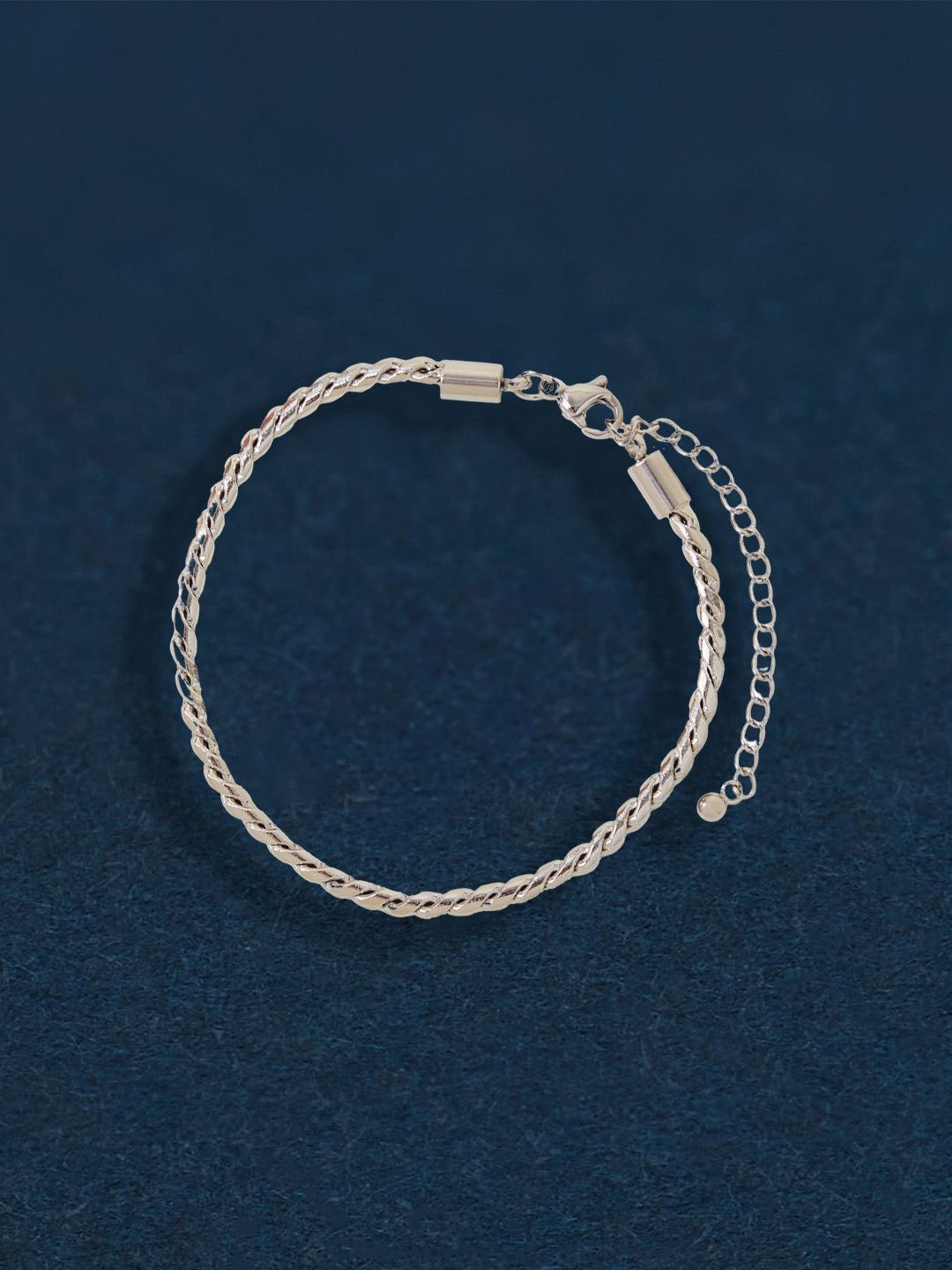 

Accessorize Silver Plated Stainless Steel Waterproof Charm Bracelet