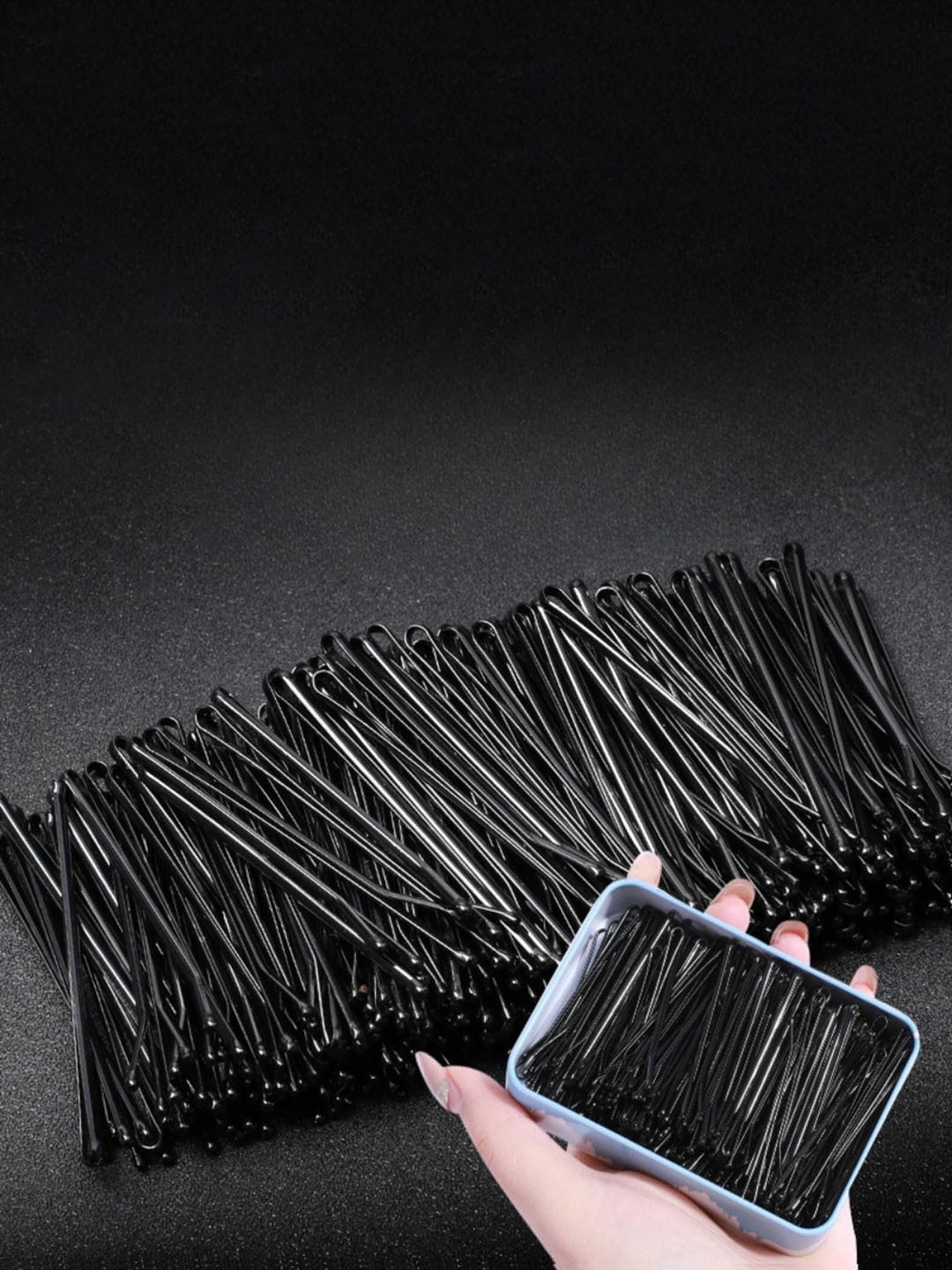 

CHRONEX 50-Pcs Stylish Bobby Pins, Black