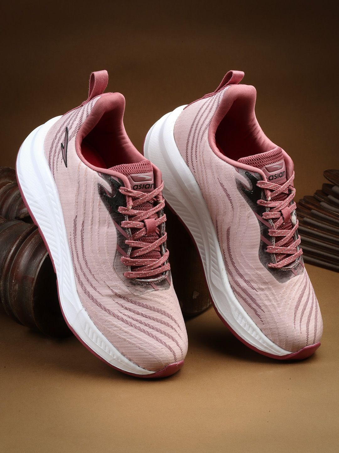 

ASIAN Women Mesh Non-Marking Running Shoes, Pink