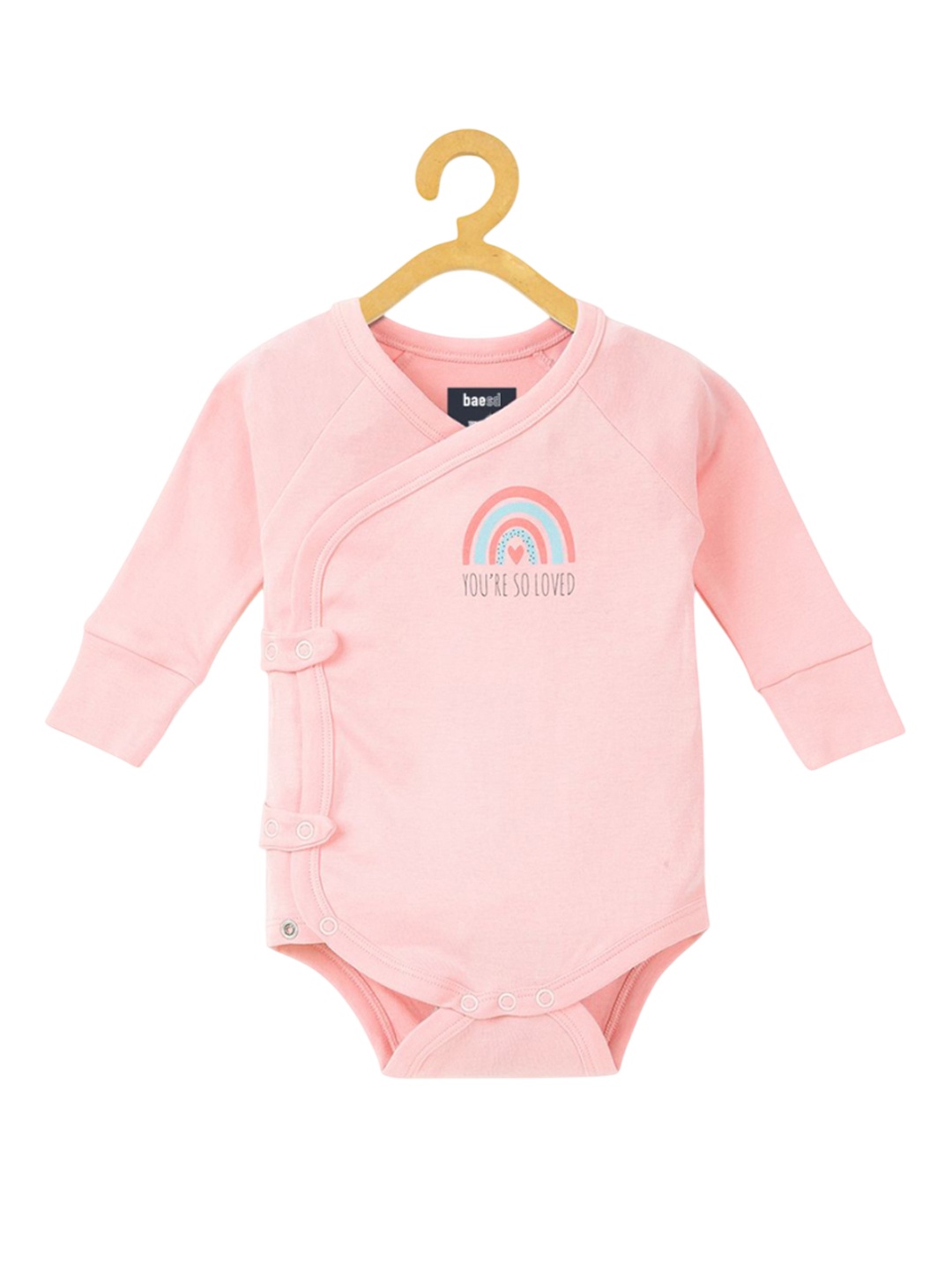 

BAESD Infants Kids Printed Pure Cotton Bodysuit, Pink
