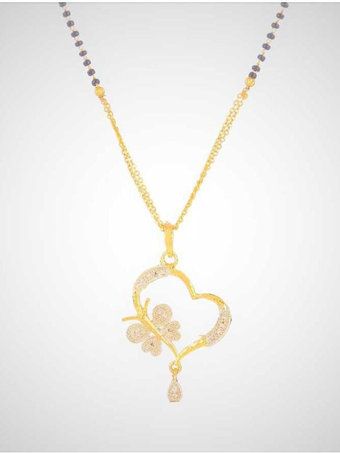 

SUNHARI Silver-Plated Mangalsutra, Gold