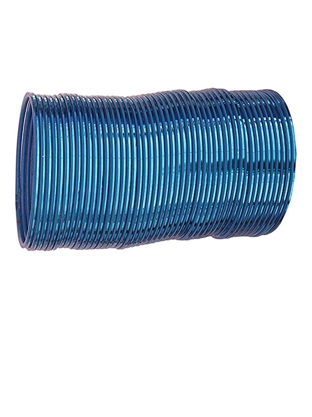 

ZULKA Set of 48 Glossy Finished Bangles, Blue