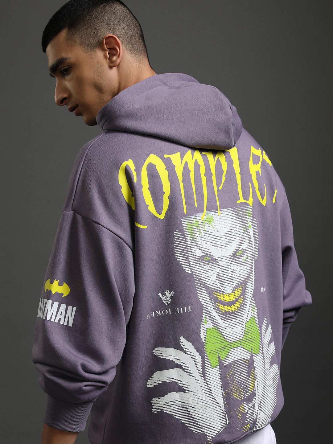 

HIGHLANDER Men Printed Hooded Sweatshirt, Purple