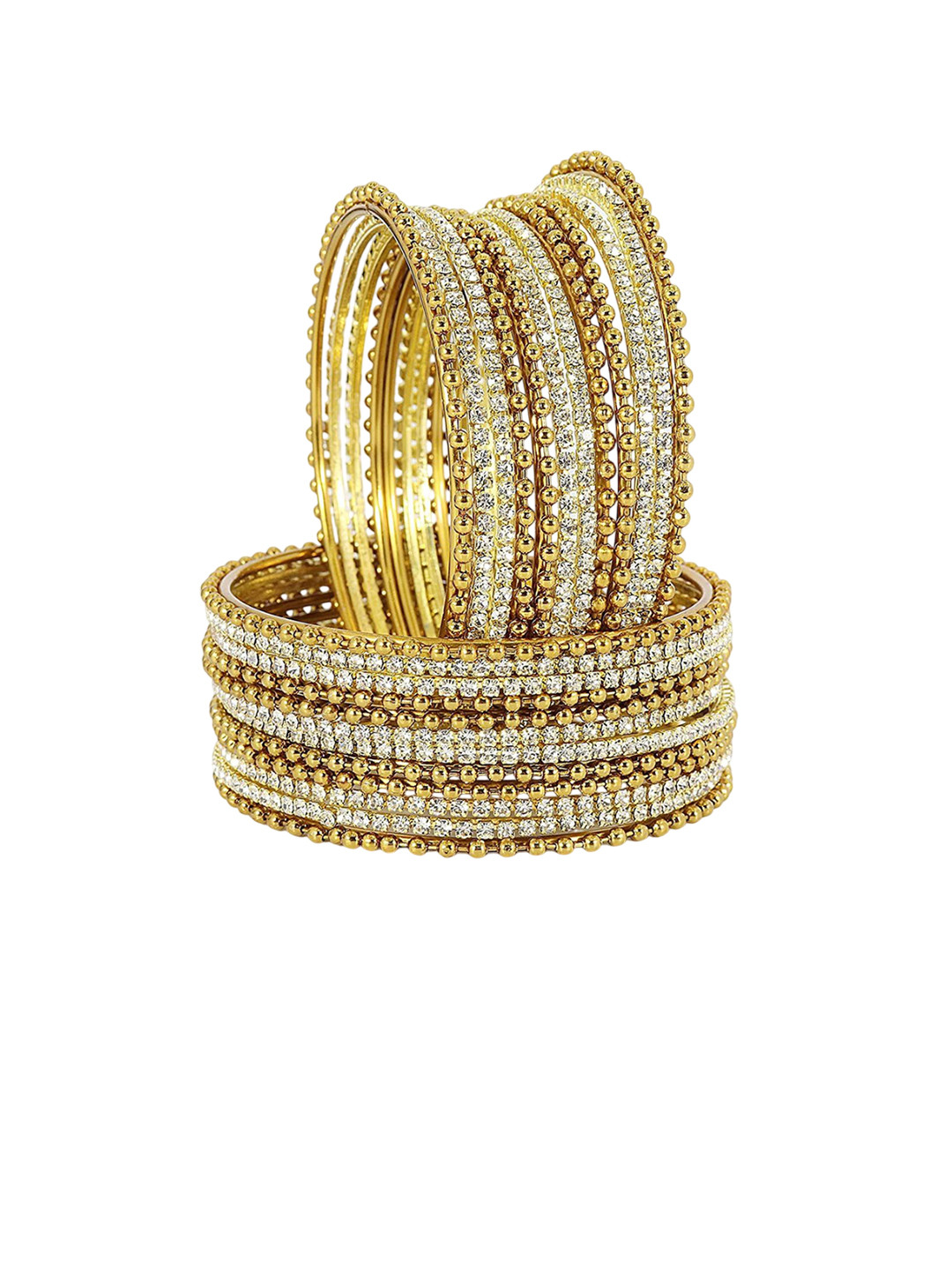 

Set of 4 Non-Precious Metal Base Linked with Bracelet Bells and Curved Shaped with Ball Chain, Grey