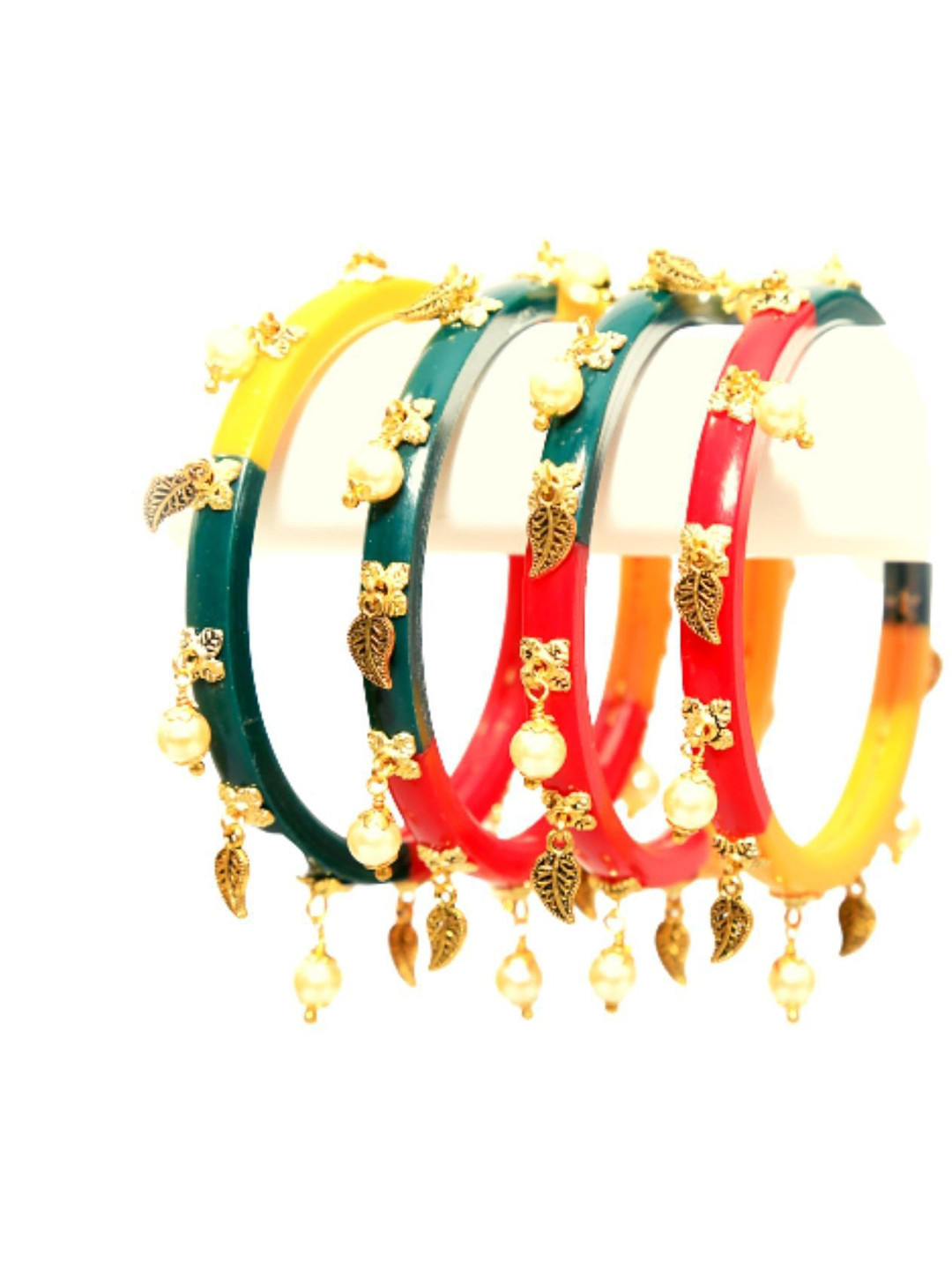 

Align Set Of 4 Gold-Plated Pearl-Beaded Bangles