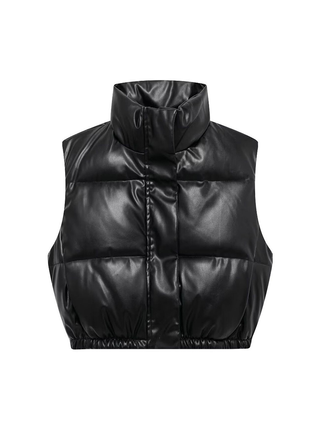 

LULU & SKY Women Crop Puffer Jacket, Black