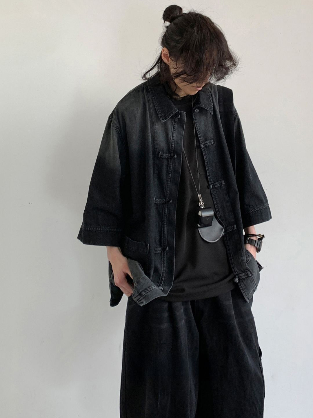 

HERE&NOW Women Original Solid Oversized Casual Shirt, Black