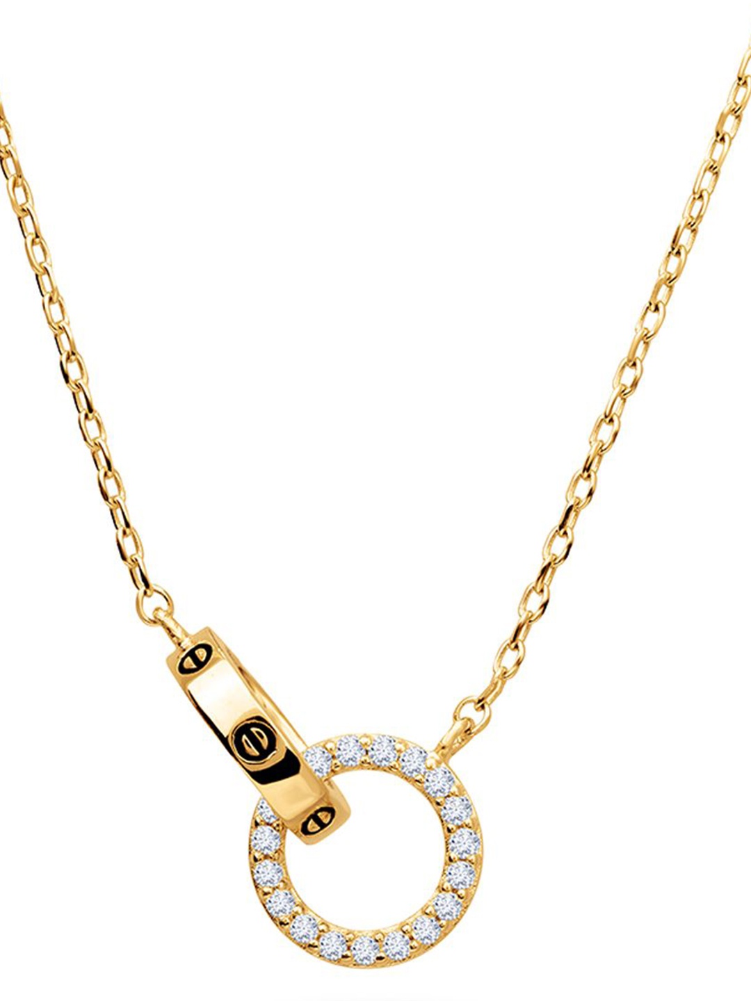

Nistra Sterling Silver Gold-Plated Necklace