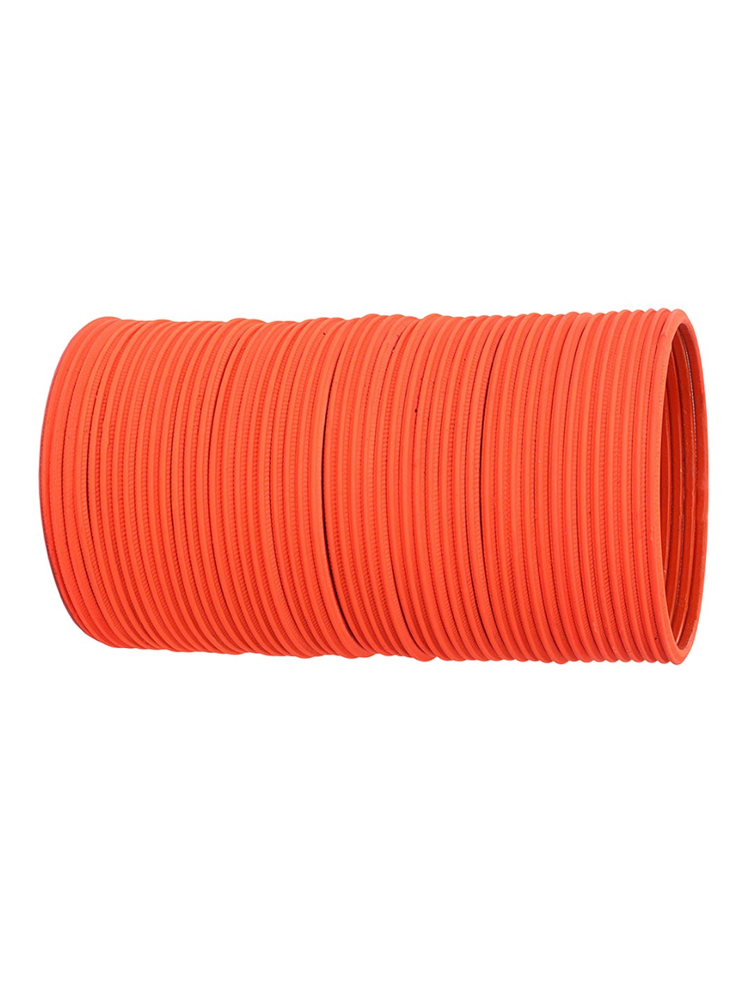 

ZULKA Set of 48 Matte Finish Metal Bangles, Orange
