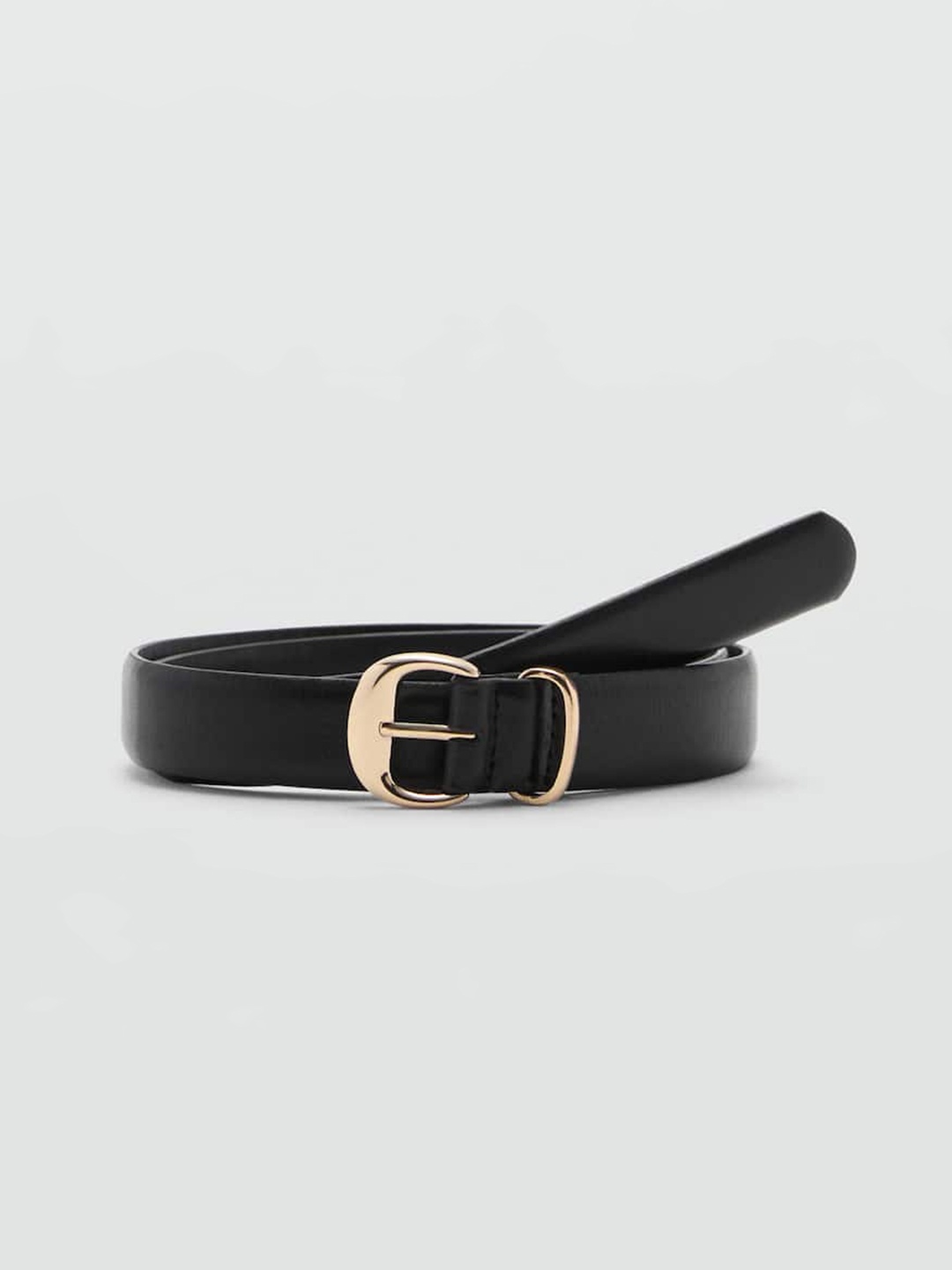 

MANGO Women PU Belt, Black