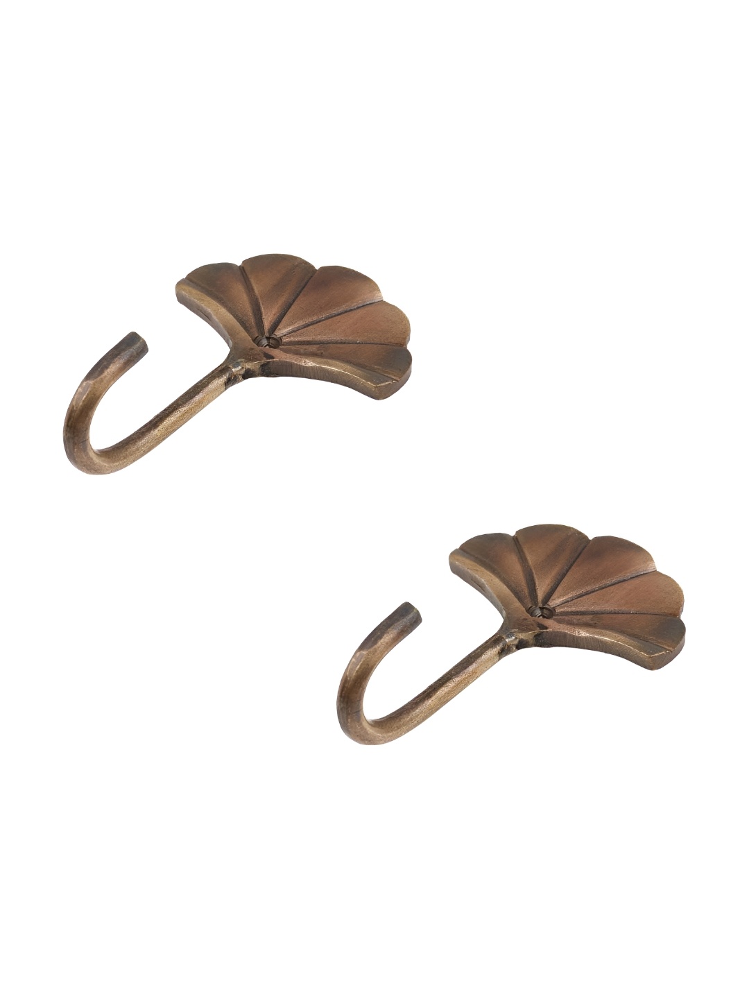 

IndianShelf Bronze 2 Pieces Mushroom Textured Ceramic Wall Hooks