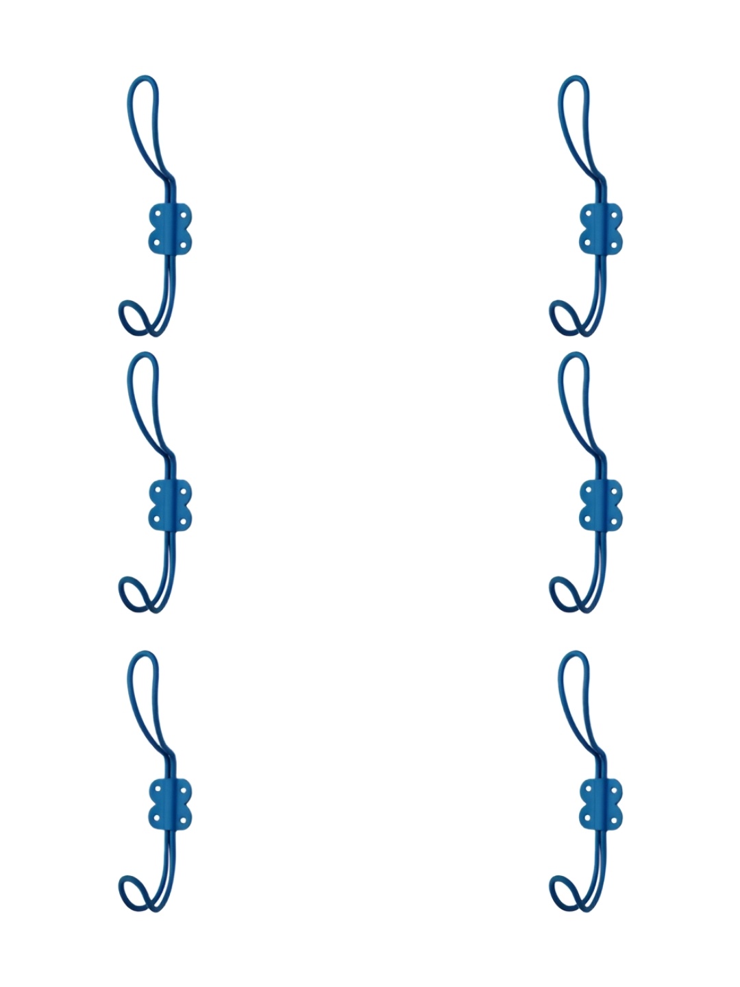 

IndianShelf Blue 6 Pcs Iron Wall Hooks