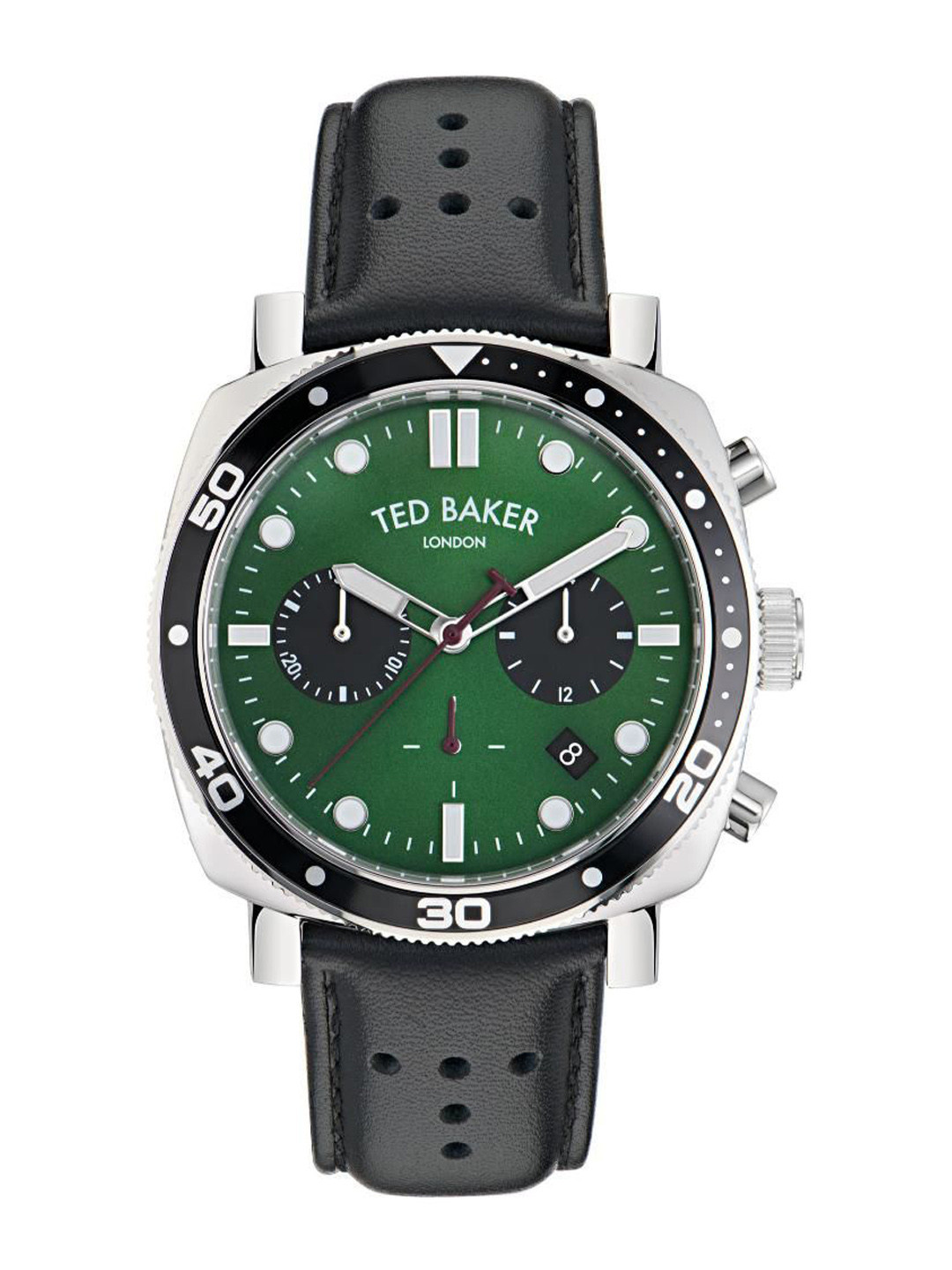 

Ted Baker Men Brass Dial & Leather Straps Analogue Watch BKPCNF301, Green
