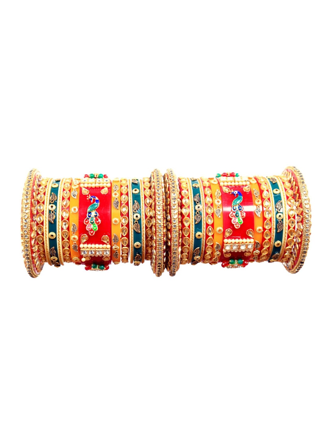 

Align Set Of 2 Gold-Plated Beaded Bangles