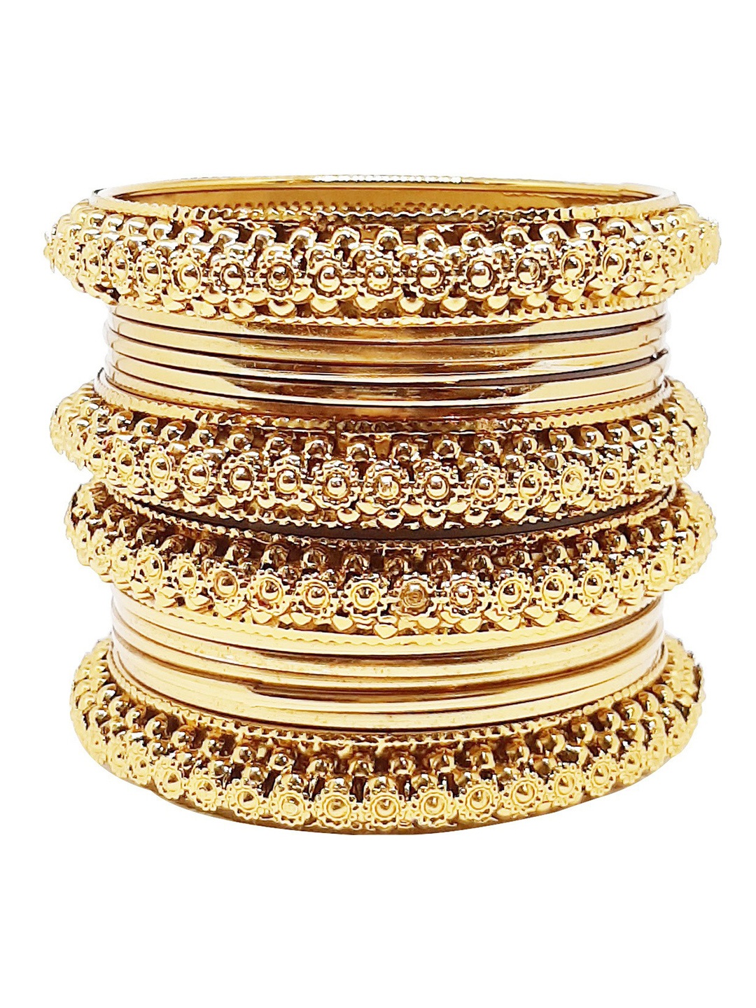 

CHRISHAN Set Of 2 Gold-Plated Bangles