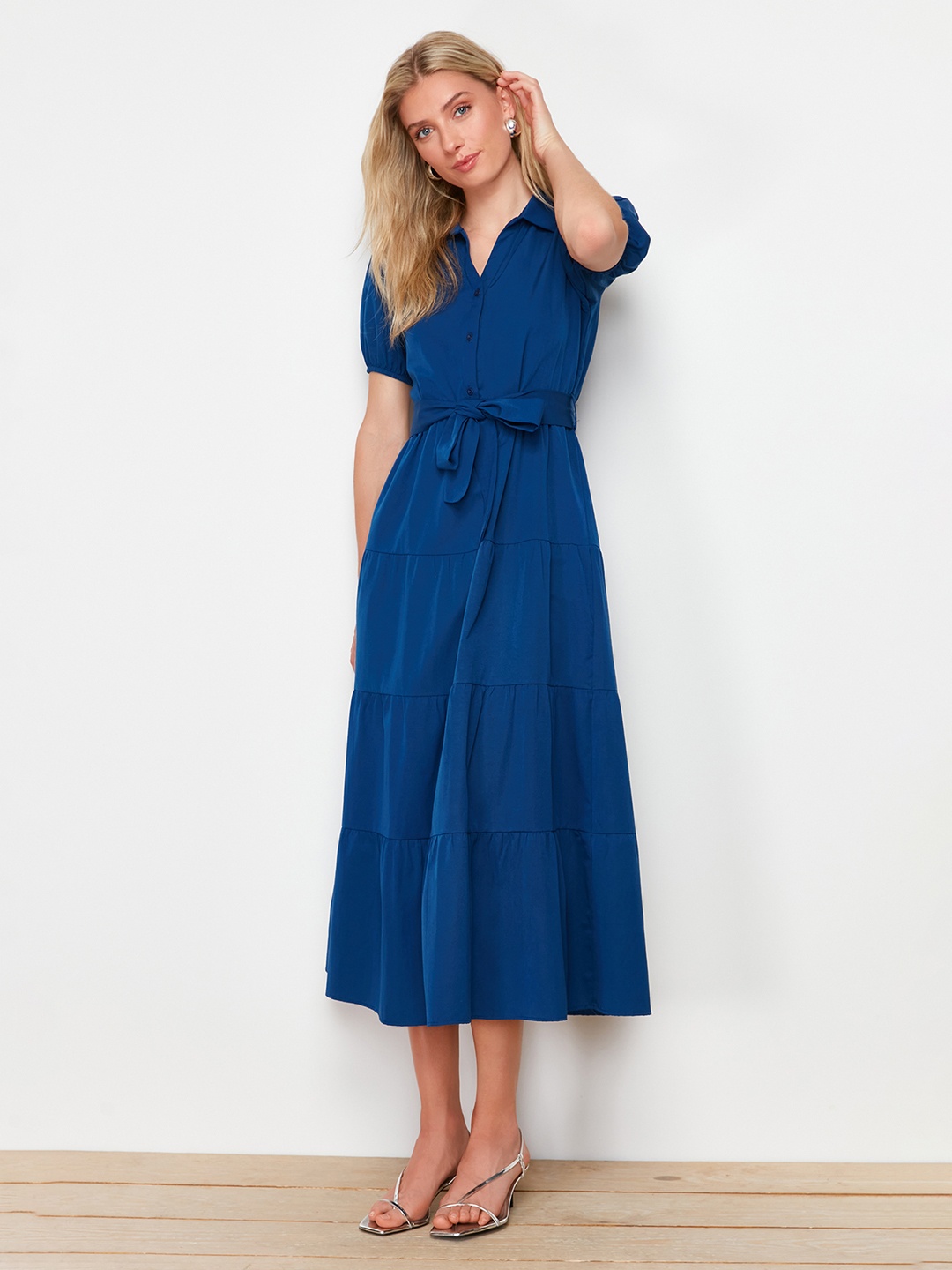 

Trendyol Shirt Midi Dress, Na