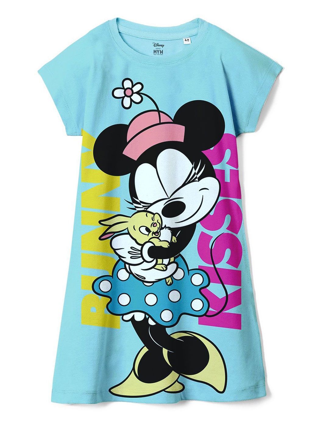 

Wear Your Mind Girls Minnie Mouse Printed A-Line Dress, Blue