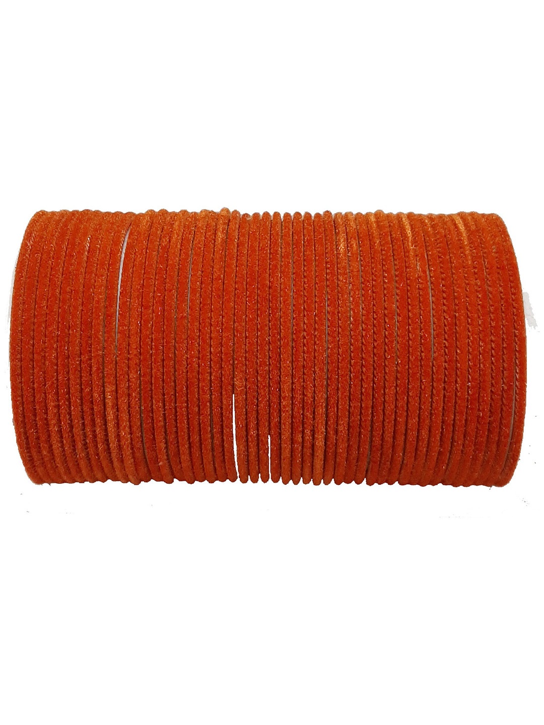 

CHRISHAN Set Of 48 Velvet Bangles, Orange