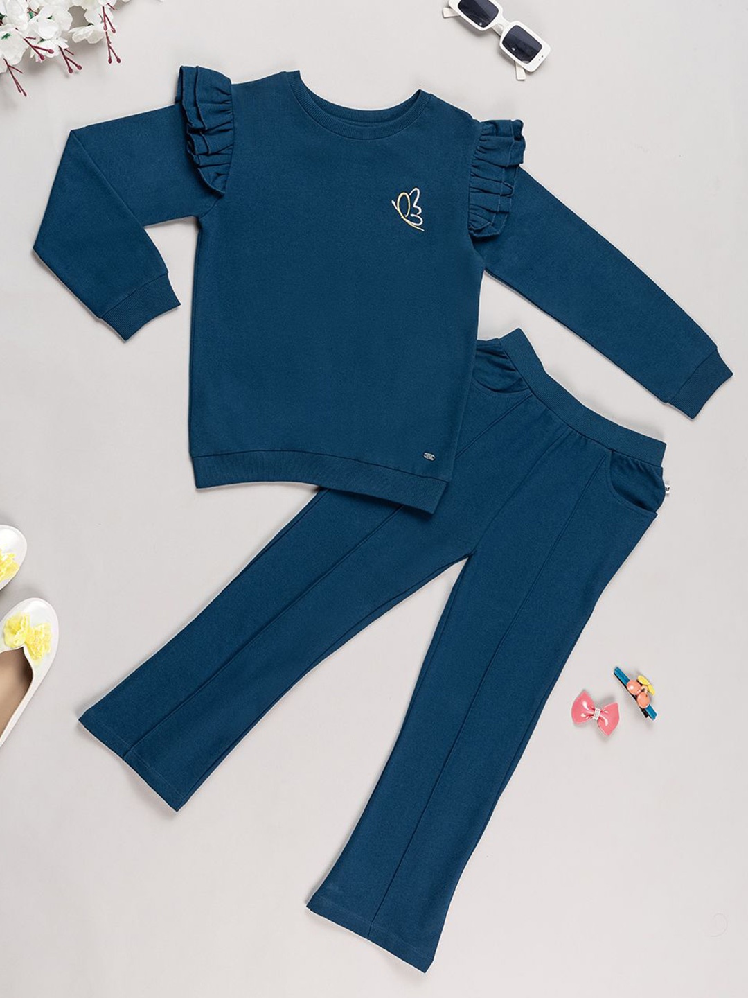 

Purple United Girls Clothing Set, Teal