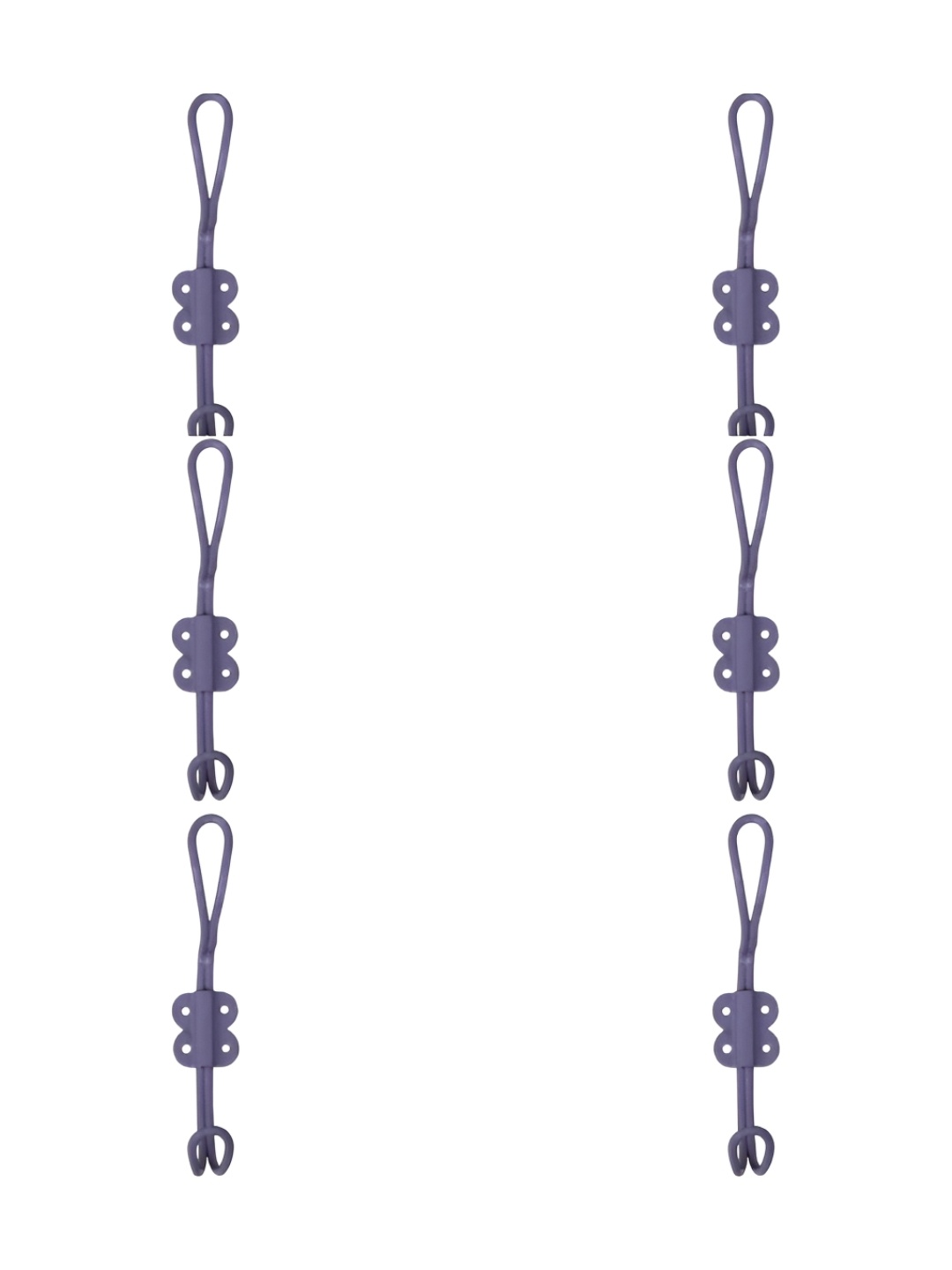 

IndianShelf Grey 6 Pieces Iron Wire Wall Hangers Hooks