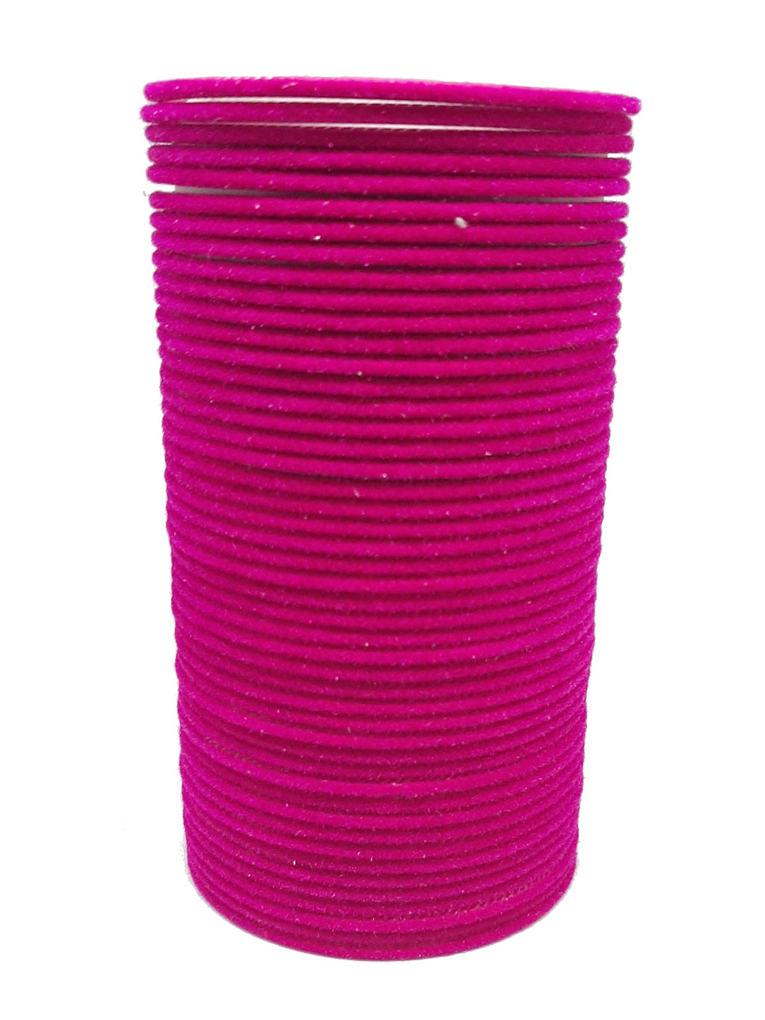 

CHRISHAN Set of 48 Velvet Bangles, Magenta
