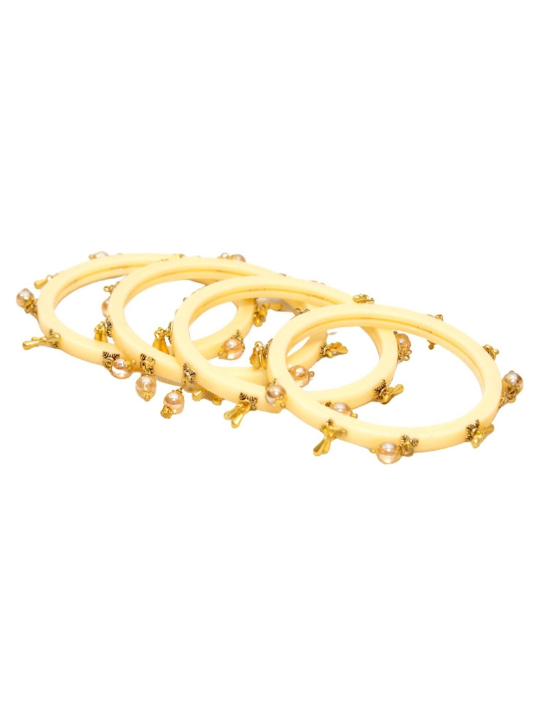 

Align Set Of 4 Gold-Plated Pearl-Beaded Bangles
