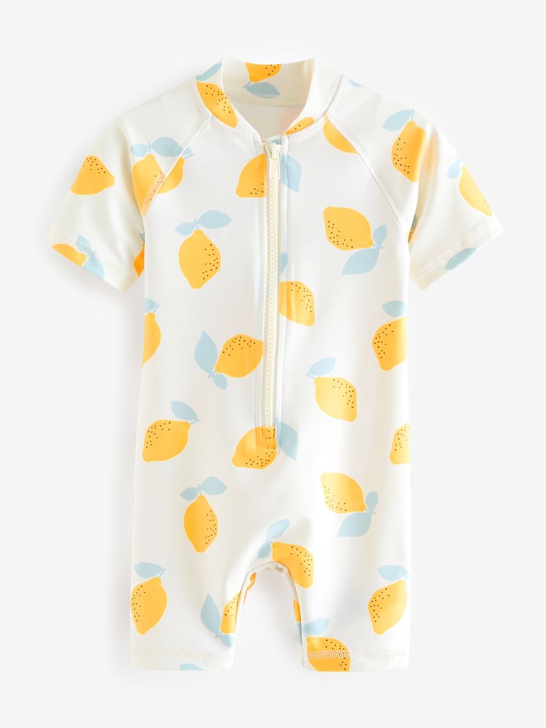 

NEXT Girls Lemon Sunsafe Swimsuit, Off white