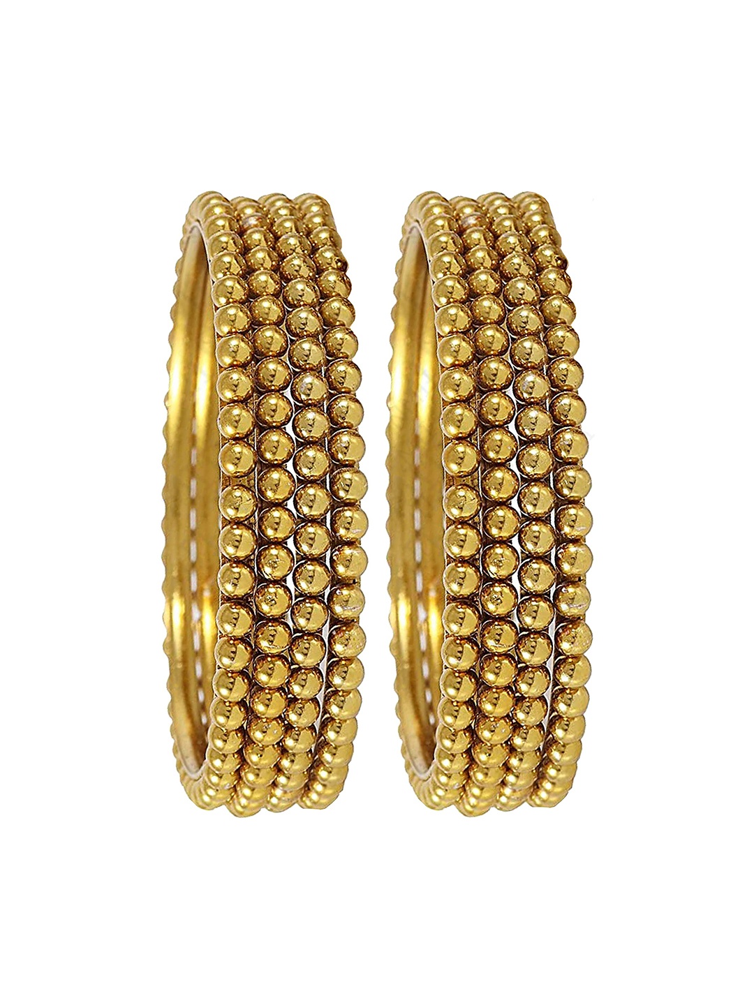 

ZULKA Set of 12 Gold-Plated Metal Bangles