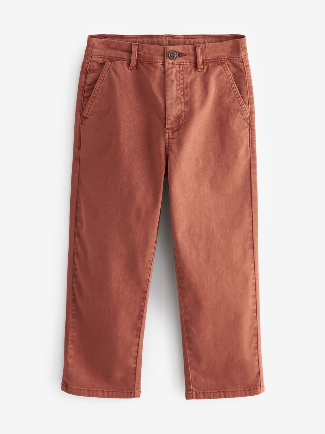 

NEXT Boys Loose Fit Chino Trousers, Brown