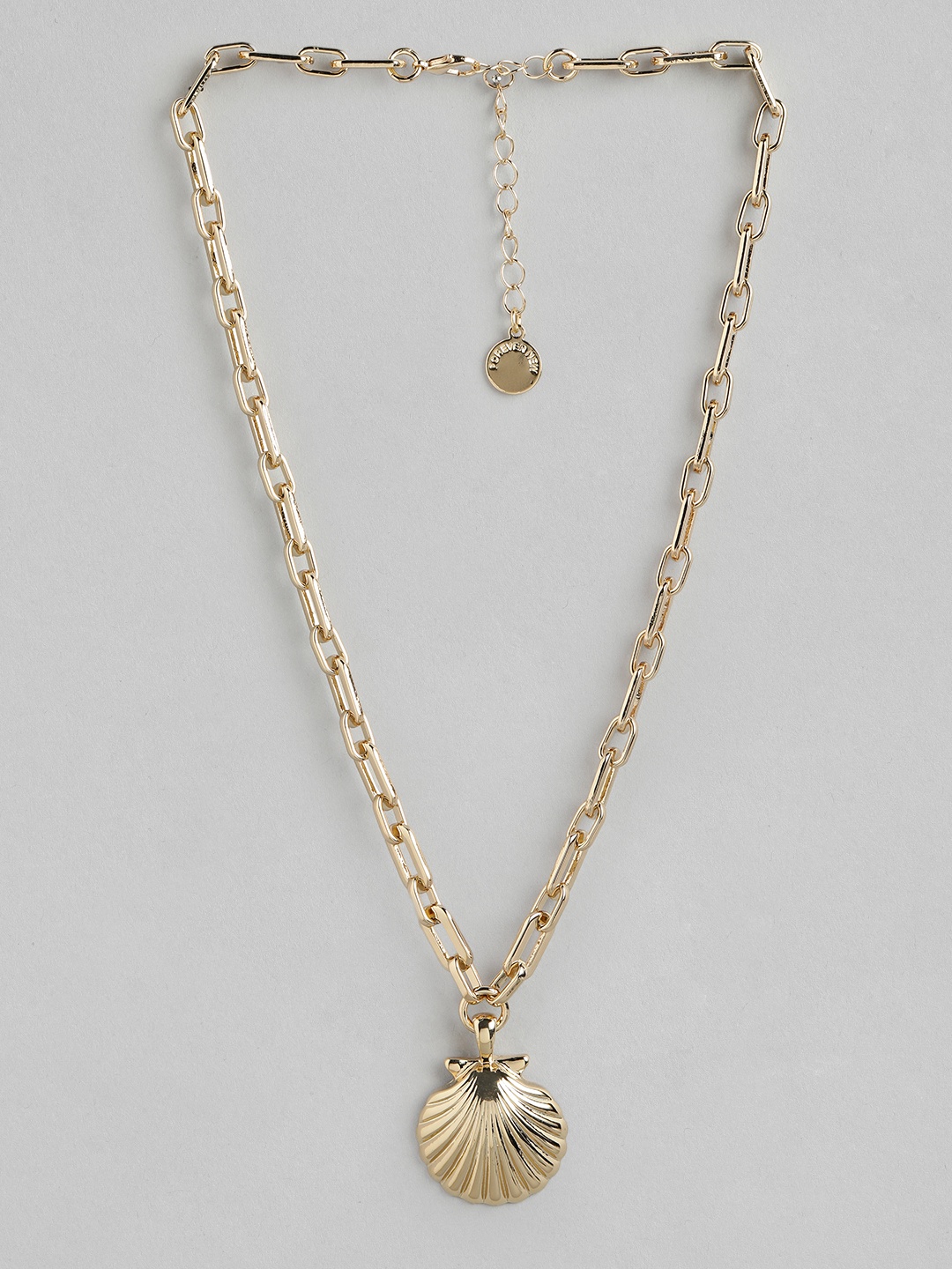 

Forever New Gold-Plated Shell Pendant Link Chain Necklace