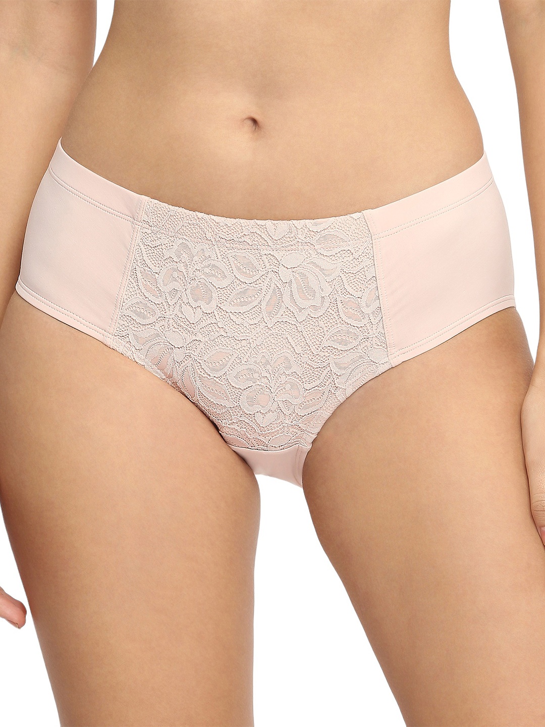 

Soie Women High-Rise Bikini Brief, Peach