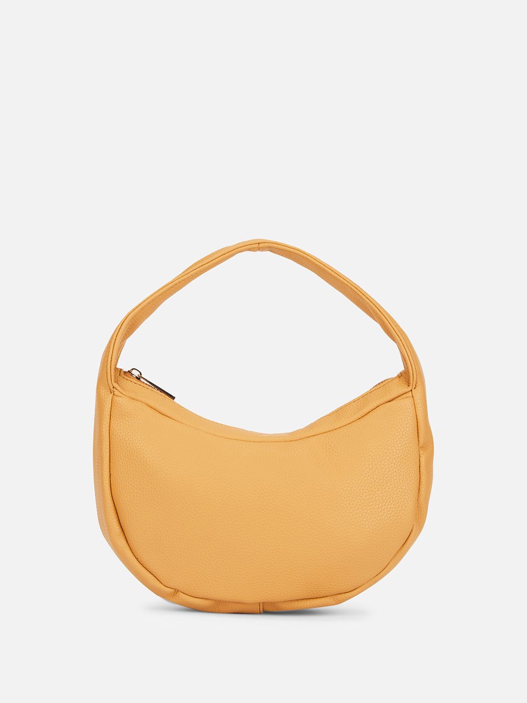 

CARRY CITY Women Solid Half Moon Handheld Bag, Yellow