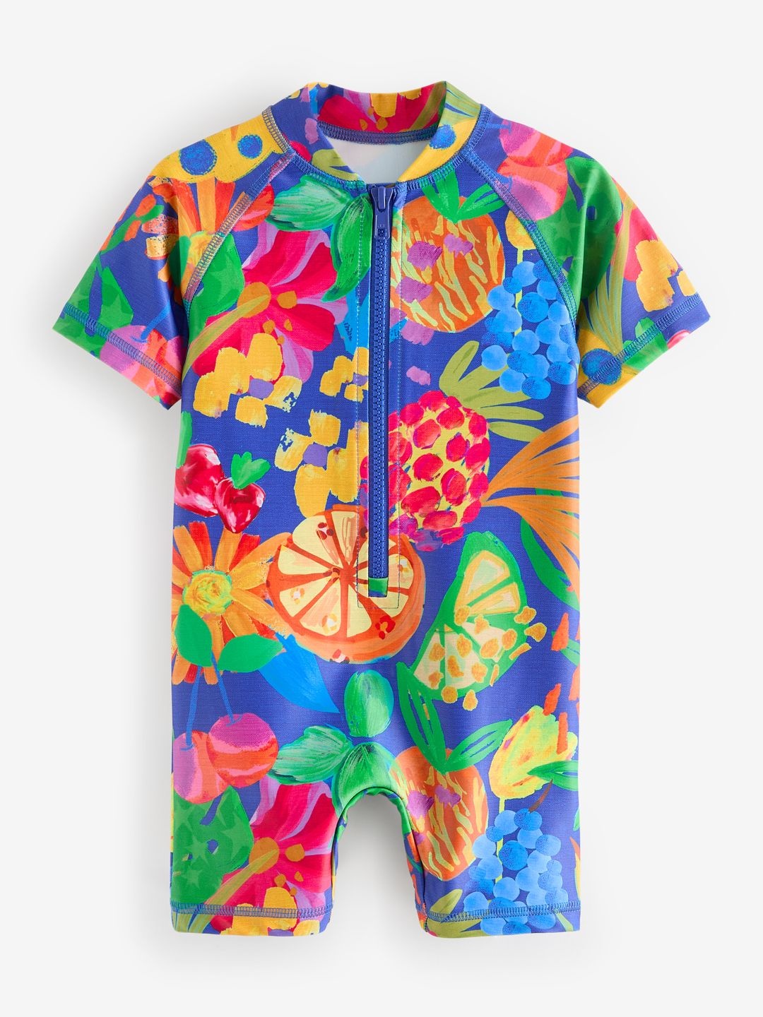 

NEXT Girls Tropical Sunsafe Swimsuit, Blue
