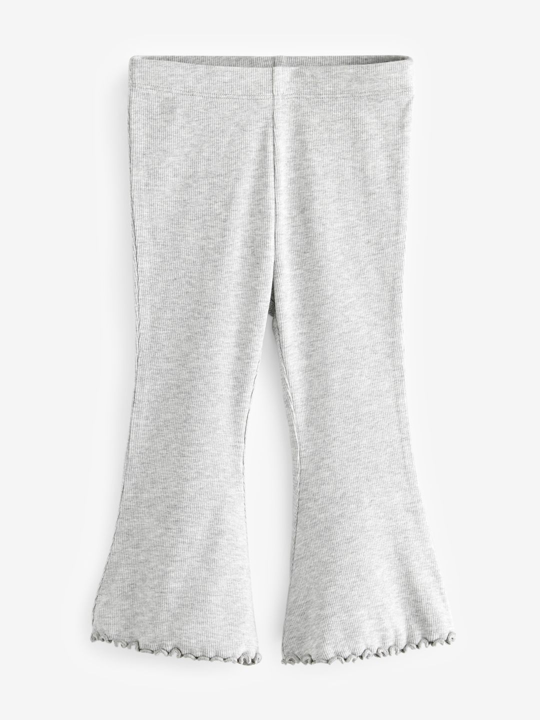 

NEXT Girls Ribbed Flare Leggings, Grey