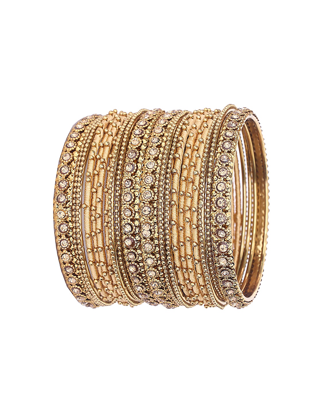 

ZULKA Set of 8 Glass with Diamond Engraved Pattern Bangles Kadaa, Red