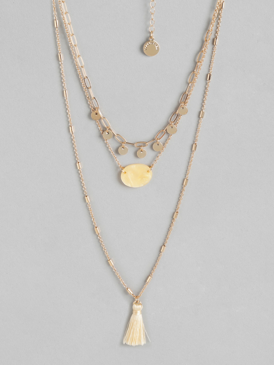 

Forever New Set of 3 Gold-Plated Charm and Tasselled Necklaces